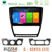 Bizzar c Series Lite 4core Android14 2+32gb  Skoda Octavia 5 Navigation Multimedia Tablet 10" u-c-Sk229b