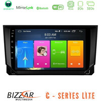 Bizzar c Series Lite 4core Android14 2+32gb  Seat Arona/ibiza Navigation Multimedia Tablet 9" u-c-St0888