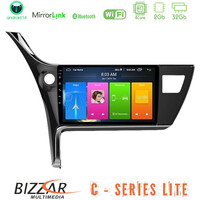 Bizzar c Series Lite 4core Android14 2+32gb  Toyota Corolla 2017-2018 Navigation Multimedia Tablet 10" u-c-Ty0158