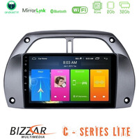 Bizzar c Series Lite 4core Android14 2+32gb  Toyota Rav4 2001 - 2006 Navigation Multimedia Tablet 9" u-c-Ty0953
