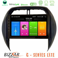 Bizzar c Series Lite 4core Android14 2+32gb  Toyota Rav4 2001-2005 (Auto A/c) Navigation Multimedia Tablet 9" u-c-Ty1315
