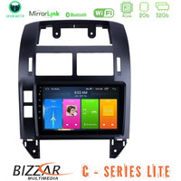 Bizzar c Series Lite 4core Android14 2+32gb  vw Polo 2002-2009 Navigation Multimedia Tablet 9" u-c-Vw1229