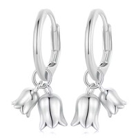 BAMOER σκουλαρίκια κρίκοι BSE909, ασήμι 925, ασημί