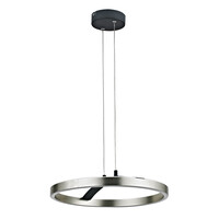 POWERTECH LED φωτιστικό οροφής HLL-0202, 29W, 4000K, Φ38x120cm, ασημί/μαύρο