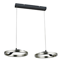 POWERTECH LED φωτιστικό οροφής HLL-0203, 42W, 4000K, 70x30x120cm, ασημί/μαύρο