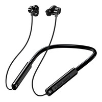 KAKUSIGA earphones KSC-1878 με μαγνήτη, Bluetooth, 10mm, 200mAh, μαύρα