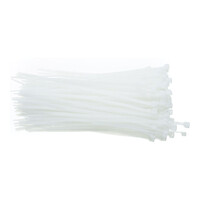 CABLEXPERT NYLON CABLE TIES 200x4.8MM FROST+UV RESISTANT (100PCS/BAG) WHITE