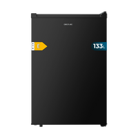 CECOTEC  Μαύρο Μίνι Ψυγείο Bolero CoolMarket TT 133 L, 83,5 εκ. ύψος, 55,1 εκ. πλάτος, 133L, Ενεργειακή Κλάση E, Crisper Box, Εσωτερικός Φωτισμός LED, Λειτουργία Απόψυξης, Μηχανικός Έλεγχος Θερμοκρασίας  CEC-01941