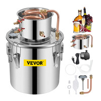 Αποστακτήρας Αλκοόλ από Ανοξείδωτο Ατσάλι 11.4 Lt με Αντλία Νερού VEVOR ZLSJ3GALDTDB00001V2