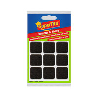 Supertite 8133 Τετράγωνα Τσοχάκια Μαύρα 30x30mm 18TMX