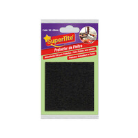 Supertite 8134 Τετράγωνα Τσοχάκια Μαύρα 85x85mm 2TMX