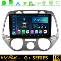 Bizzar g+ Series Hyundai i20 2009-2012 Manual a/c 8core Android12 6+128gb Navigation Multimedia Tablet 9 u-g-Hy0709m