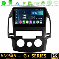 Bizzar g+ Series Hyundai i30 2007-2012 Manual a/c 8core Android12 6+128gb Navigation Multimedia Tablet 9 u-g-Hy0799