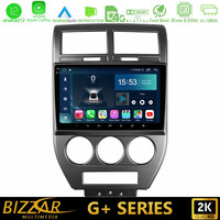 Bizzar g+ Series Jeep Compass/patriot 2007-2008 8core Android12 6+128gb Navigation Multimedia Tablet 10 u-g-Jp1023