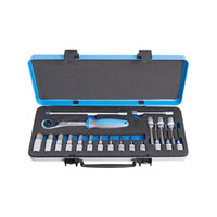 Unior 611946 Συλλογή από Καρυδάκια 1/2" σε Μεταλλική Κασετίνα