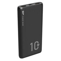 SILICON POWER power bank QP15, 10000mAh, 2x USB & USB Type-C, 3A, μαύρο