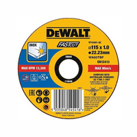Dewalt DT43905 Δίσκος Ιnox Υψηλών Επιδόσεων 115 x 1.6mm