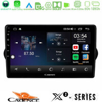 Cadence x2 Series 8core Android14 6+128gb  Fiat Tipo 2015-2022 (Sedan) Navigation Multimedia Tablet 9" u-x2-Ft0802