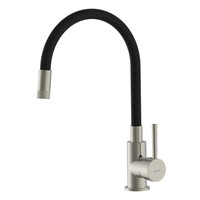 BRUNO μπαταρία πάγκου κουζίνας BRN-0263, αναμεικτική, μαύρη/ασημί