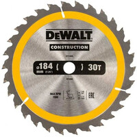Dewalt DT1940 Δίσκος Σταθερών Δισκοπρίωνων 184 X 16 X 30T