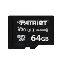 Patriot VX Series 64GB MicroSDXC V30 Class 10 UHS-I U3 4K UHD Memory Card (PSF64GVX31MCX) (PATRPSF64GVX31MCX)