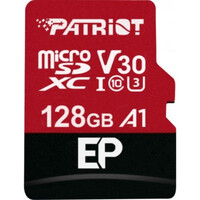 Patriot EP 128 GB microSDXC Black/Red UHS-I U3 Class 10 V30 A1 (PEF128GEP31MCX) (PATRPEF128GEP31MCX)