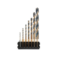 Dewalt DT70831 Σετ 7 Τεμ Τρυπάνια Μαύρο & Χρυσό Bit Mix Bar