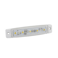 L9703.0 ΦΩΣ ΟΓΚΟΥ 12/24V 5xSMD LED ΛΕΥΚΟ ΔΙΑΦΑΝΟ 96x20mm ΜΕ ΕΓΚΡΙΣΗ ΤΥΠΟΥ R7/R10  LAMPA - 1 TEM.