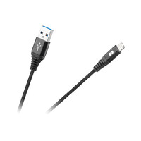 RB-6002-100-B . Καλώδιο USB - Lightning 1m Rebel μαύρο