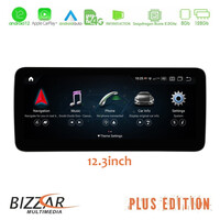 Bizzar oem Mercedes c Class (W205) Ntg5.5 Android12 (8+128gb) Navigation Multimedia 12.3″ Anti-Reflection u-mb-7128f