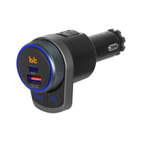 URZ0486 . Πομπός FM αυτοκινήτου με USB C και USB A Peiying