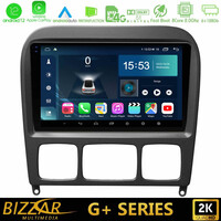 Bizzar g+ Series Mercedes s Class 1999-2004 (W220) 8core Android12 6+128gb Navigation Multimedia Tablet 9 (Μαύρο Χρώμα) u-g-Mb0765b