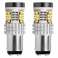 02798/AM ΛΑΜΠΑΚΙΑ ΔΙΠΟΛΙΚΑ LED ΛΕΥΚΑ CAN-BUS P21/5w BAY15D 12/24V 24xSMD 3020 ΑMiO - 2 TEM.