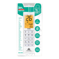 DM-2048L . DM universal τηλεκοντρόλ κλιματιστικού με λειτουργία κλειδώματος θερμοκρασίας - φωτιζόμενη οθόνη - φακό LED