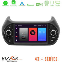 Bizzar oem Fiat Fiorino/citroen Nemo/peugeot Bipper 4core Android12 2+32gb Navigation Multimedia Deckless 7 με Carplay/androidauto u-4t-Ft004
