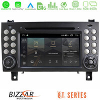Bizzar oem Mercedes slk Class 8core Android12 4+64gb Navigation Multimedia Deckless 7 με Carplay/androidauto u-mtf-Mb9576