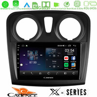 Cadence x Series Dacia Sandero 2014-2020 8core Android12 4+64gb Navigation Multimedia Tablet 9 u-x-Dc0621