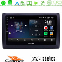 Cadence x Series Fiat Stilo 8core Android12 4+64gb Navigation Multimedia Tablet 9 u-x-Ft037n