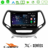 Cadence x Series Jeep Cherokee 2014-2019 8core Android12 4+64gb Navigation Multimedia Tablet 9 (Ασημί Χρώμα) u-x-Jp0077s