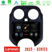 Lenovo car pad Nissan Micra 2011-2014 4core Android 13 2+32gb Navigation Multimedia Tablet 9 u-len-Ns0757