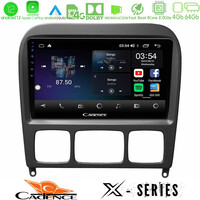 Cadence x Series Mercedes s Class 1999-2004 (W220) 8core Android12 4+64gb Navigation Multimedia Tablet 9 u-x-Mb0765b