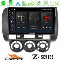 Cadence z Series Honda Jazz 2002-2008 (Manual A/c) 8core Android12 2+32gb Navigation Multimedia Tablet 9 u-z-Hd100n