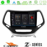 Cadence z Series Jeep Cherokee 2014-2019 8core Android12 2+32gb Navigation Multimedia Tablet 9 (Ασημί Χρώμα) u-z-Jp0077s