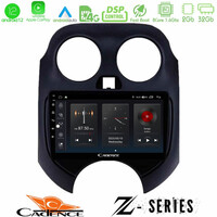Cadence z Series Nissan Micra 2011-2014 8core Android12 2+32gb Navigation Multimedia Tablet 9 u-z-Ns0757