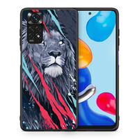 PopArt Lion Designer - Xiaomi Redmi Note 11 4G / 11S θήκη