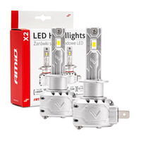 02970/AM ΛΑΜΠΕΣ LED CAN BUS  X2 SERIES ΜΕ ΑΝΕΜΙΣΤΗΡΑΚΙ H1 10-16V 72W 6.500K 7.920lm +400% ΑMiO - 2 TEM.