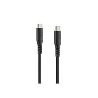 L9179.0 ΚΑΛΩΔΙΟ ΦΟΡΤΙΣΗΣ USB TYPE C > TYPE C 3000mA/60W (PD POWER DELIVERY) ΣΙΛΙΚΟΝΗΣ ΜΑΥΡΟ 60cm OPTILINE​​ LAMPA - 1 TEM.