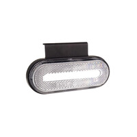 02375/AM ΦΩΣ ΟΓΚΟΥ ΦΟΡΤΗΓΟΥ LED ΛΕΥΚΟ ΟΒΑΛ 10-30V 124x49x22mm ΑΔΙΑΒΡΟΧΟ OM-01-W AMIO 1ΤΕΜ.