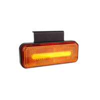 02376/AM ΦΩΣ ΟΓΚΟΥ ΦΟΡΤΗΓΟΥ LED ΠΟΡΤΟΚΑΛΙ 10-30V 124x49x22mm ΑΔΙΑΒΡΟΧΟ OM-02-O AMIO 1ΤΕΜ.