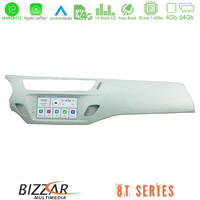 Bizzar oem Citroen c3 2009-2016 8core Android12 4+64gb Navigation Multimedia Deckless 7 με Carplay/androidauto (Άσπρο Χρώμα) u-mtf-Ct9597wh